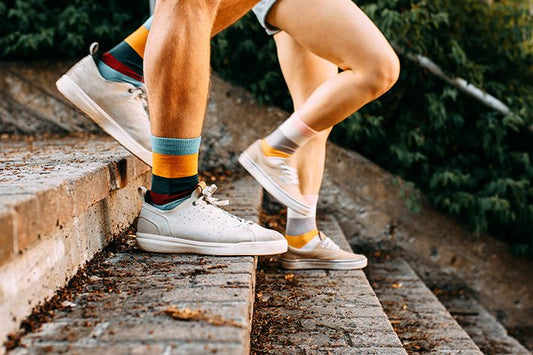 Swans merino wool striped 美麗諾羊毛襪