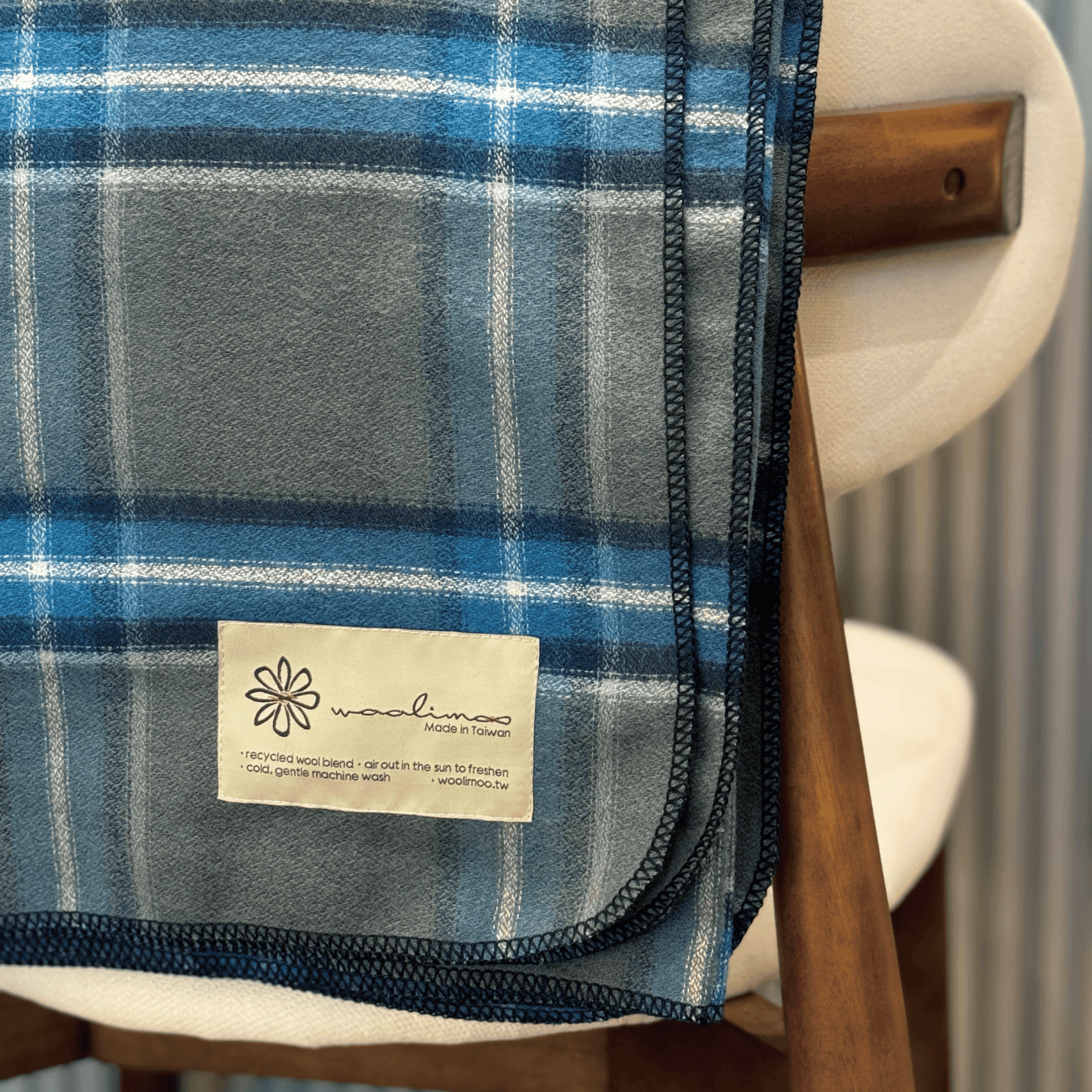 CHECK350 經典格紋美麗諾羊毛毯(小)