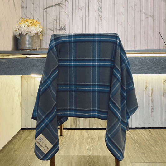 CHECK350 經典格紋美麗諾羊毛毯(小)