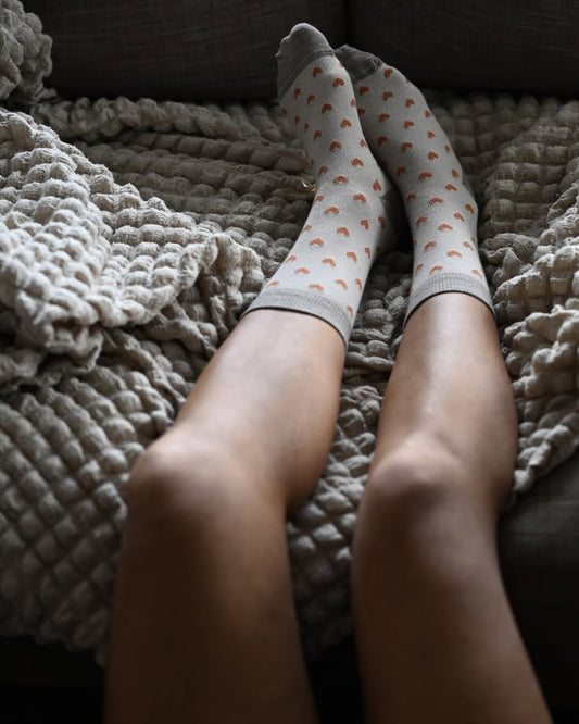 Pikkusydämet merino wool 美麗諾羊毛襪