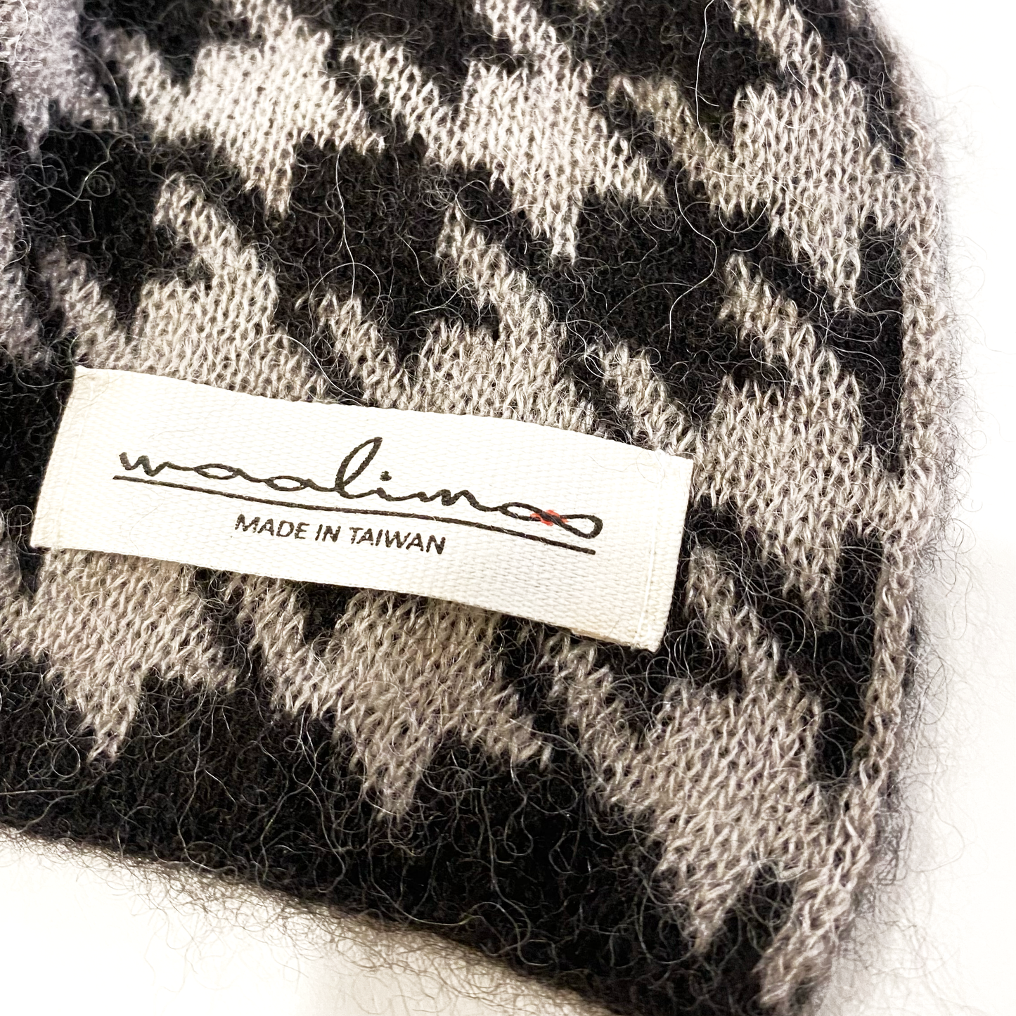 Apricity Alpaca Merino houndstooth scarf 千鳥格圍巾(大格紋)