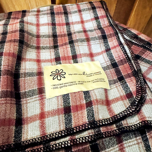 CHECK370 經典格紋美麗諾羊毛毯(大)