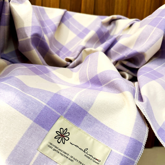 CHECK838 經典格紋美麗諾羊毛毯(大)