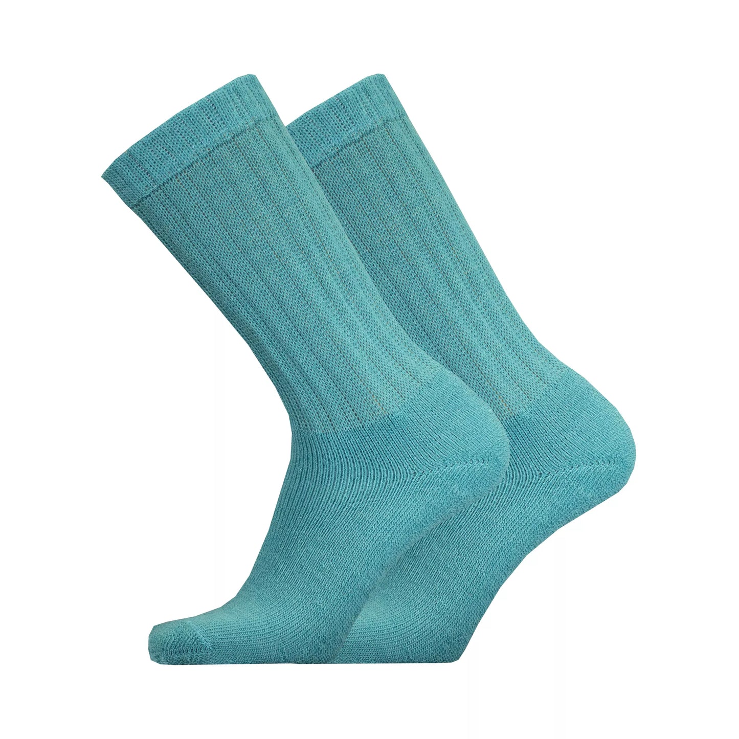 Lamu soft and thick merino wool terry sock-Turquoise