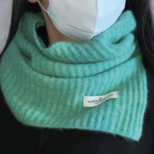 Apricity Alpaca Merino neck warmer 開衩脖圍(翡翠綠)