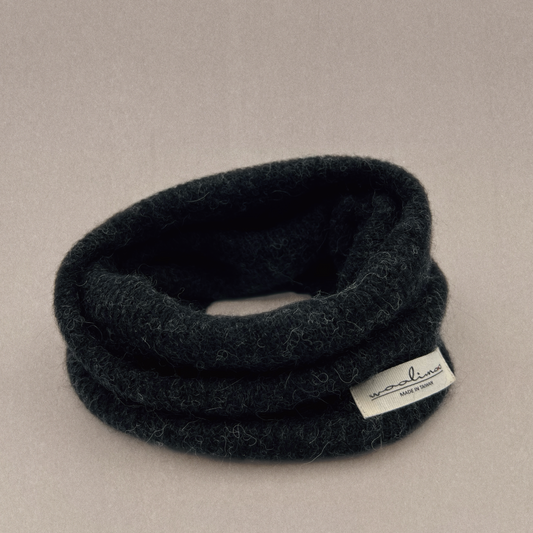 Apricity Alpaca Merino neck warmer 脖圍(墨黑)