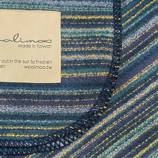 Stripe005 經典條紋美麗諾羊毛毯(大)