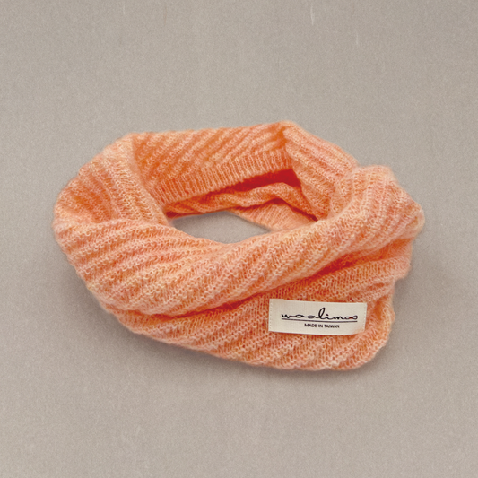 Apricity Mohair Merino neck warmer 脖圍 (珊瑚)