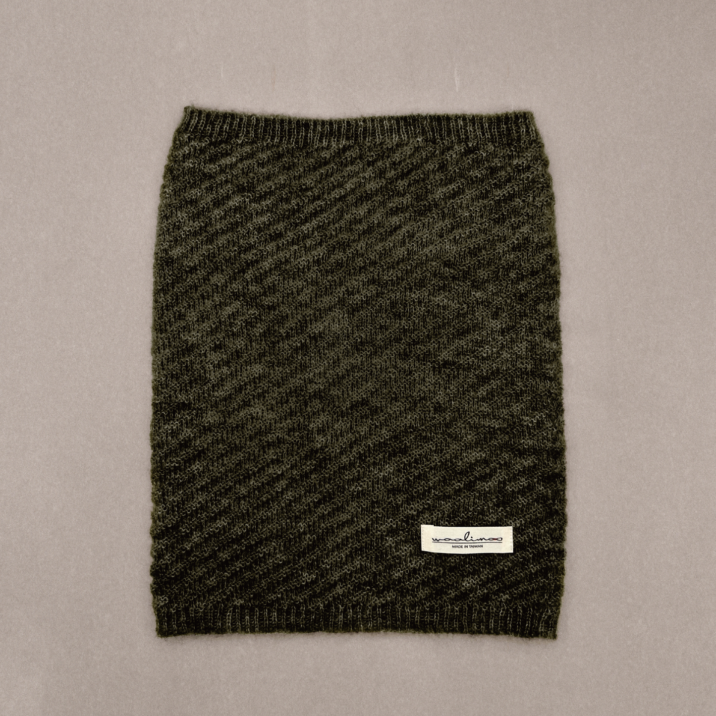 Apricity Mohair Merino neck warmer 脖圍 (軍綠)
