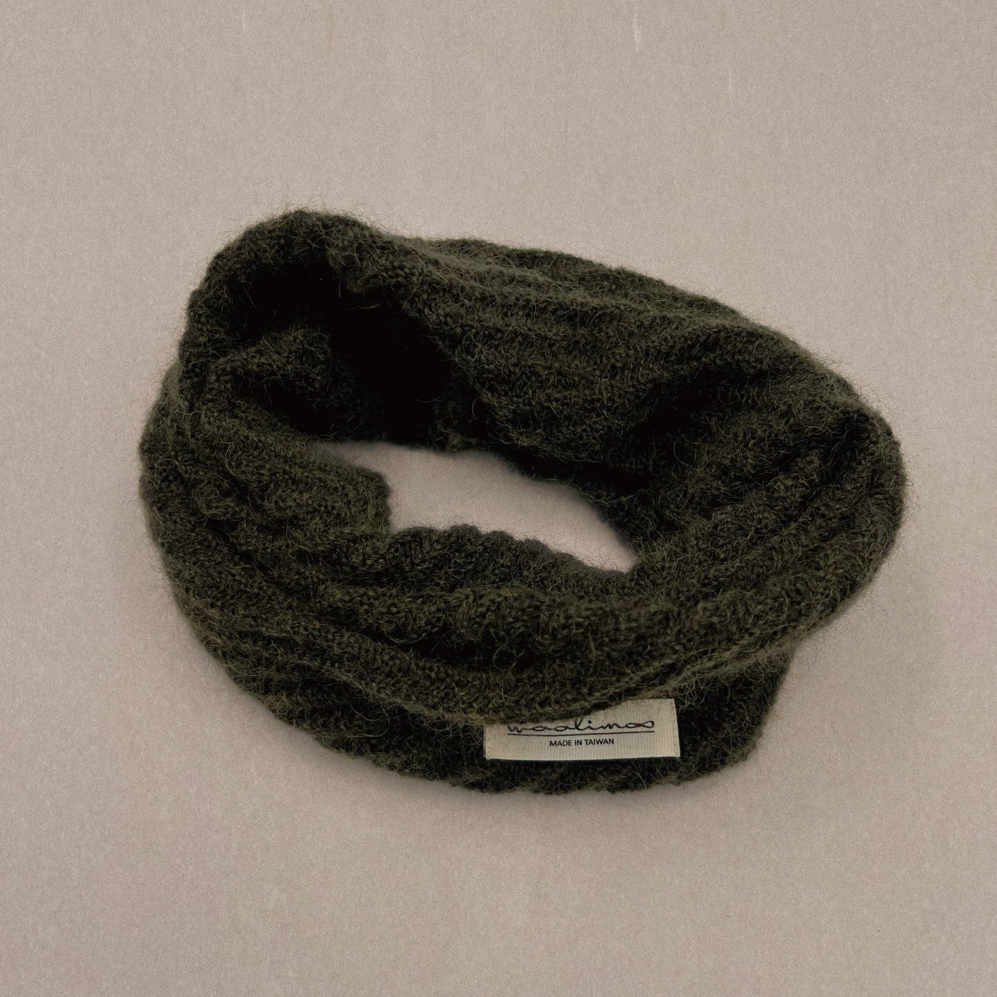 Apricity Mohair Merino neck warmer 脖圍 (軍綠)