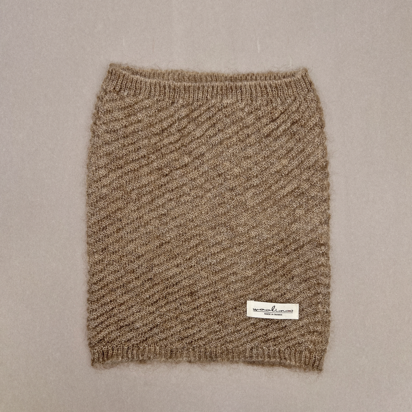Apricity Mohair Merino neck warmer 脖圍 (摩卡)