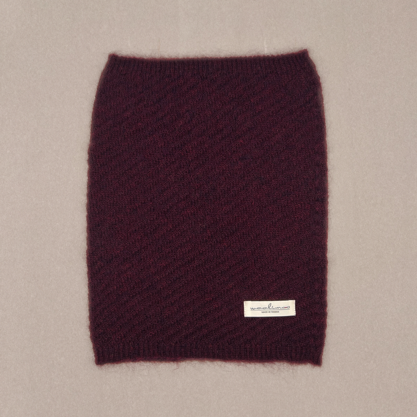 Apricity Mohair Merino neck warmer 脖圍 (酒紅)