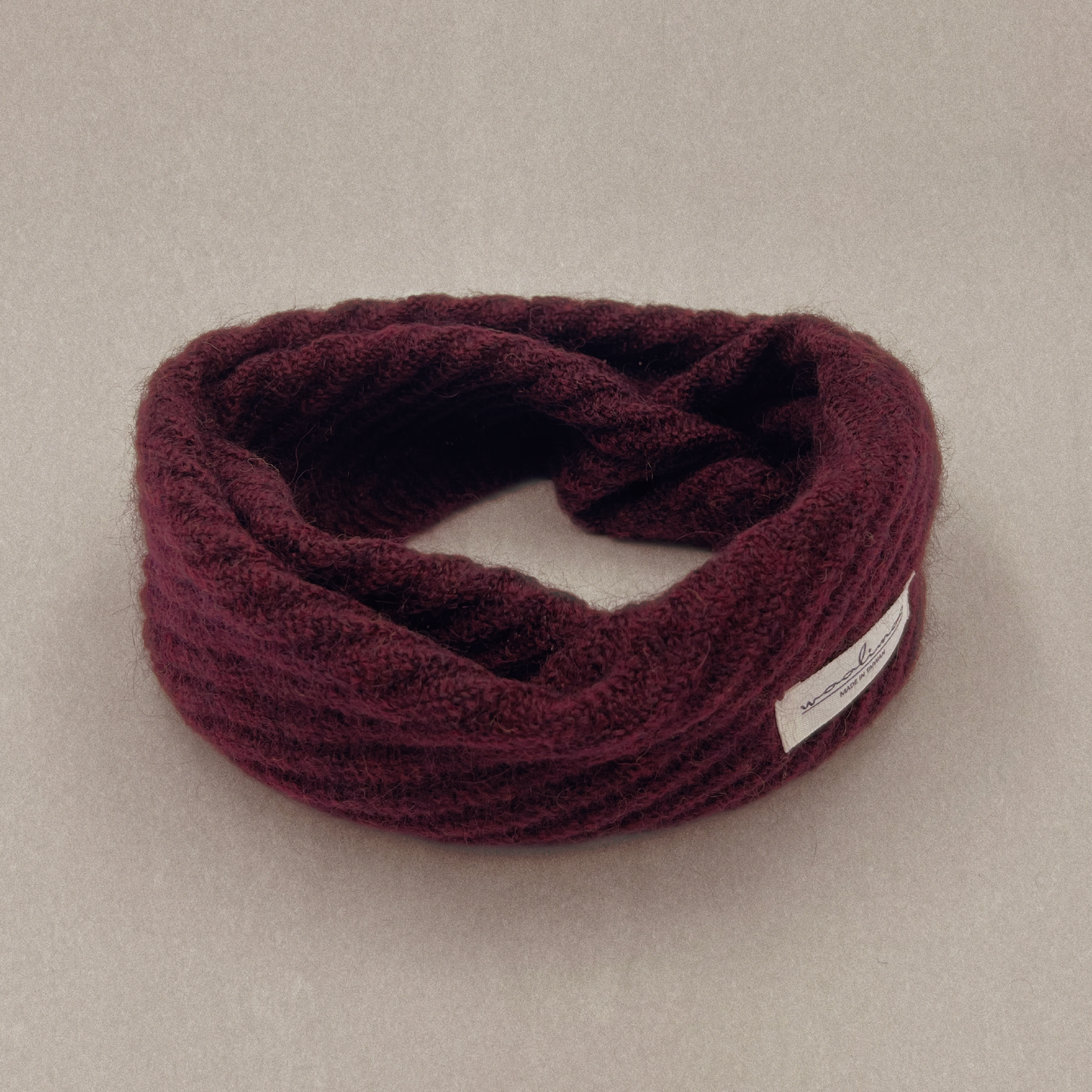 Apricity Mohair Merino neck warmer 脖圍 (酒紅)