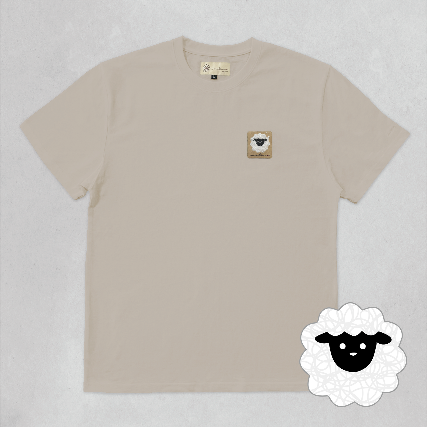 Woo Tee 重磅SIRO純棉Tee(白色羊)