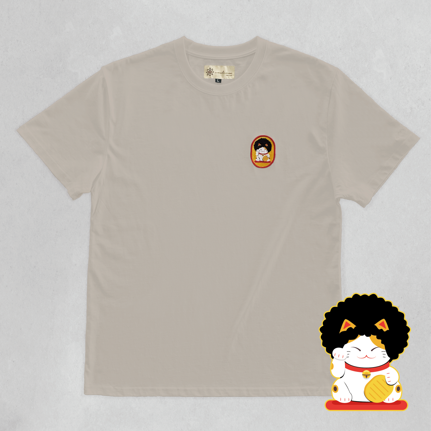 Woo Tee 重磅SIRO純棉Tee(招財貓)