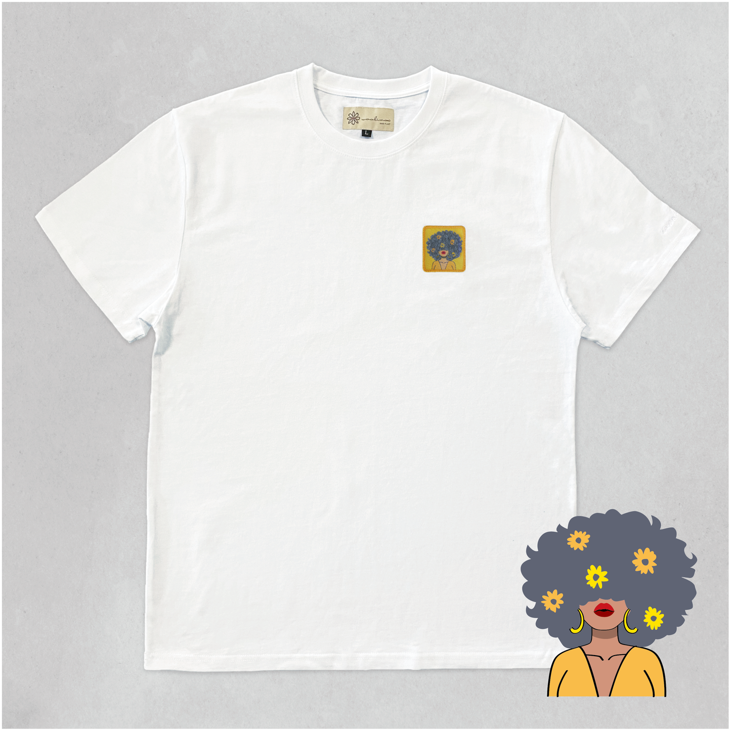 Woo Tee 重磅SIRO純棉Tee(爆炸頭黃)