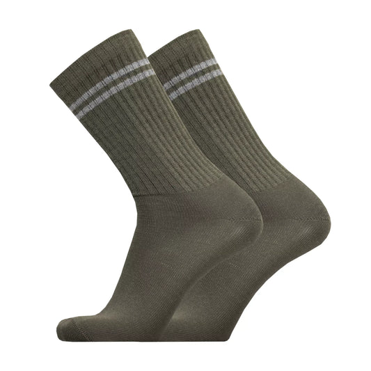 SA M05 merino wool smooth weave multilayer baseline sock-green