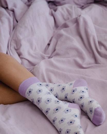 Flowers merino wool 美麗諾羊毛襪