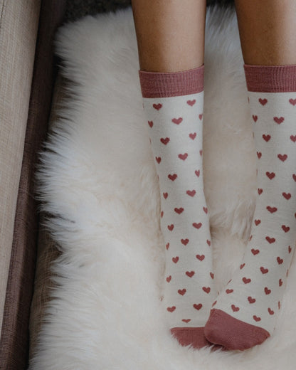 Pikkusydämet merino wool 美麗諾羊毛襪
