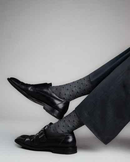 Classic Men Dots merino wool 美麗諾羊毛襪