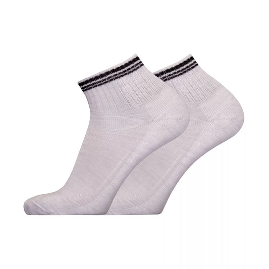 Vauhti merino wool terry sole shortshaft sock-white