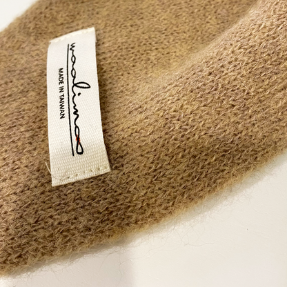 Apricity Alpaca Merino bias neckerchief 斜角小領巾（摩卡）