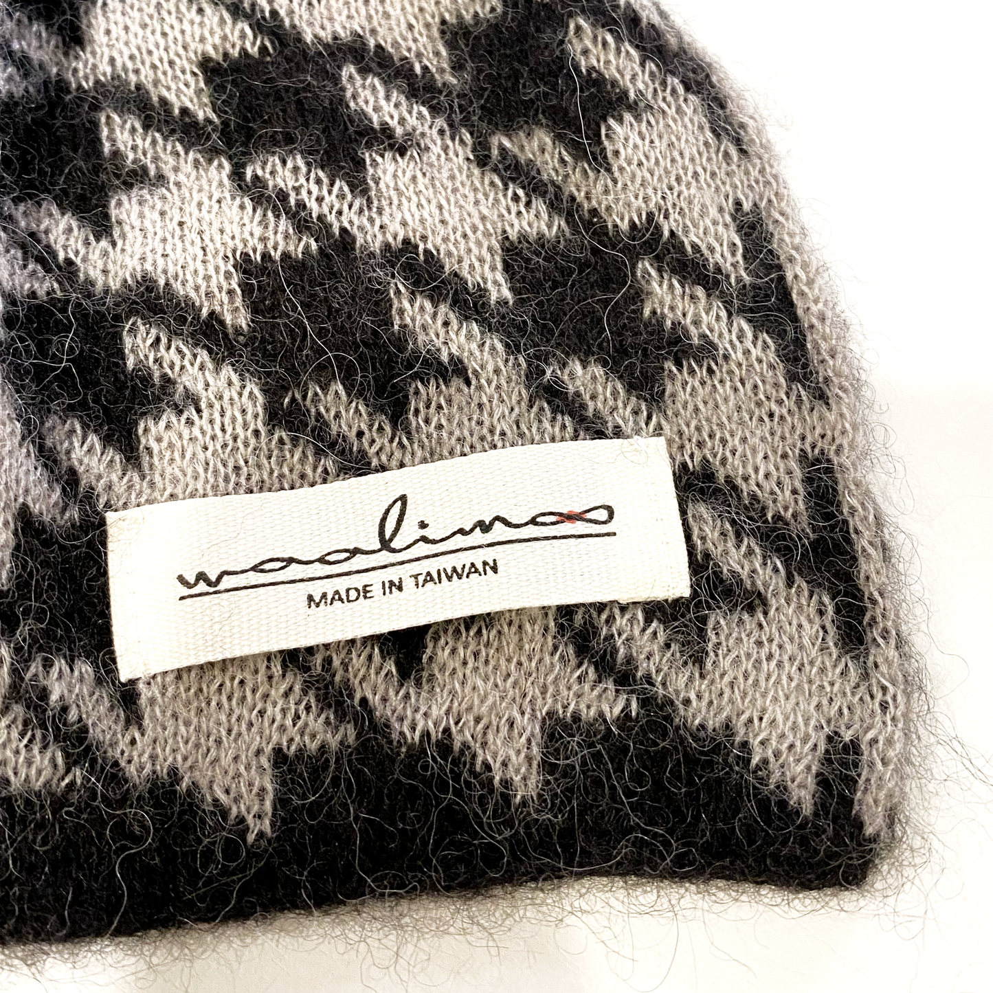 Apricity Alpaca Merino houndstooth scarf 千鳥格圍巾（大格紋）