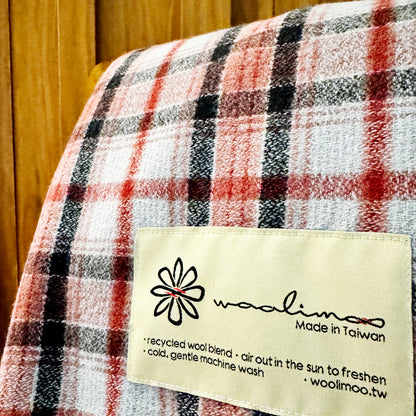 CHECK370 經典格紋美麗諾羊毛毯（大）