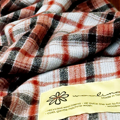 CHECK370 經典格紋美麗諾羊毛毯（大）