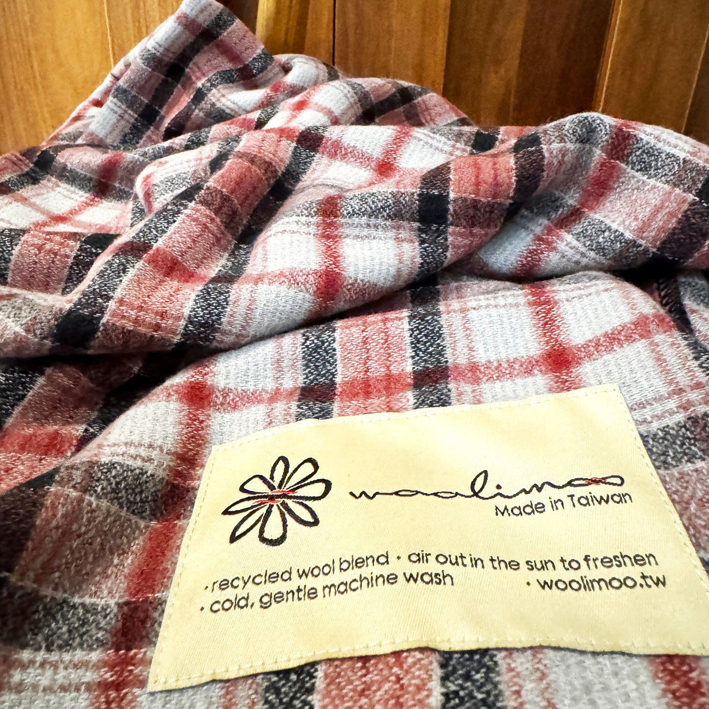 CHECK370 經典格紋美麗諾羊毛毯（大）