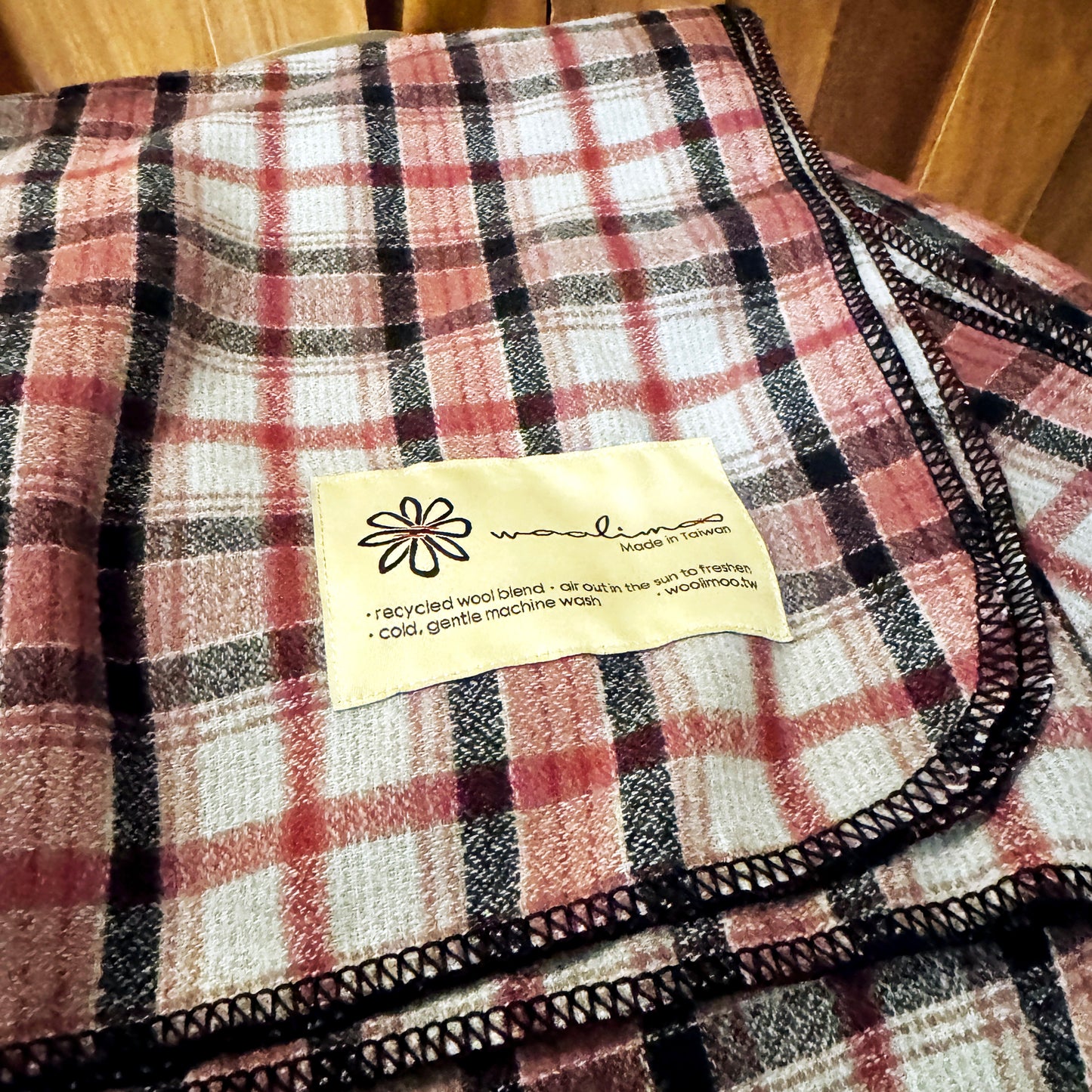 CHECK370 經典格紋美麗諾羊毛毯（大）