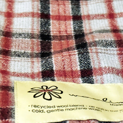 CHECK370 經典格紋美麗諾羊毛毯（大）
