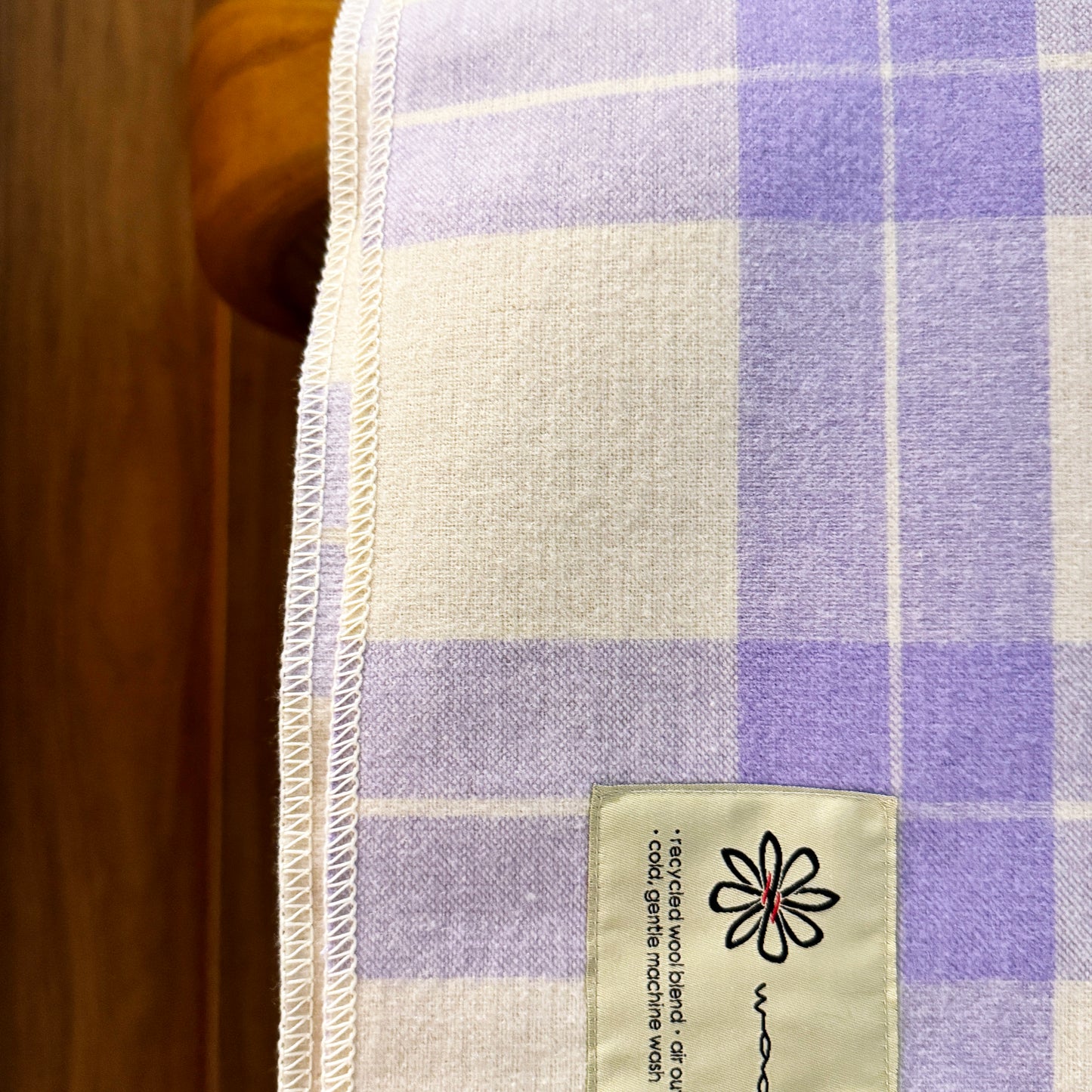 CHECK838 經典格紋美麗諾羊毛毯（大）