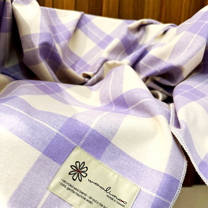 CHECK838 經典格紋美麗諾羊毛毯（大）