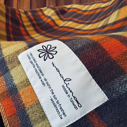 CHECK645 經典格紋美麗諾羊毛毯（大）