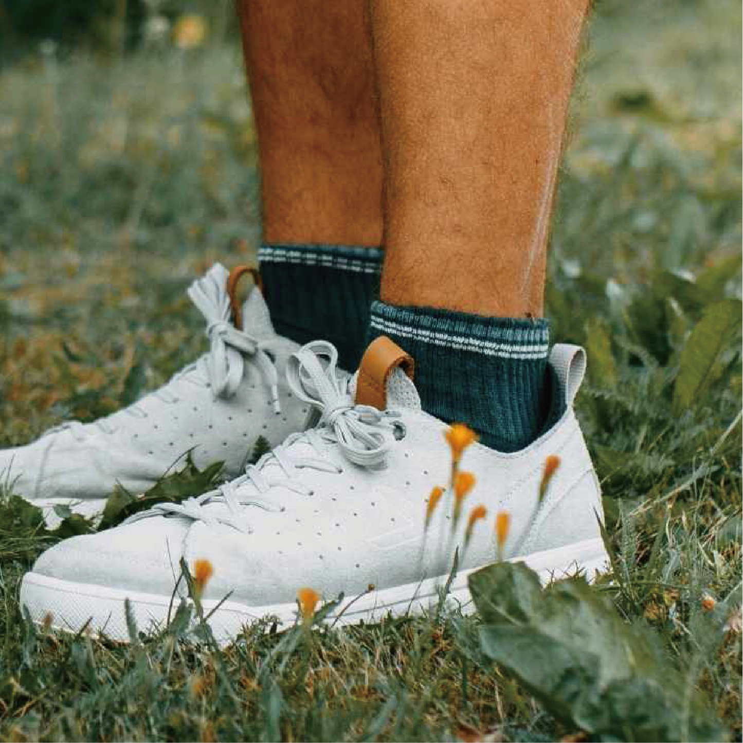 Vauhti merino wool terry sole shortshaft sock-white