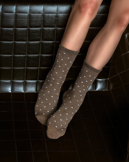 Classic Women Dots merino wool 美麗諾羊毛襪