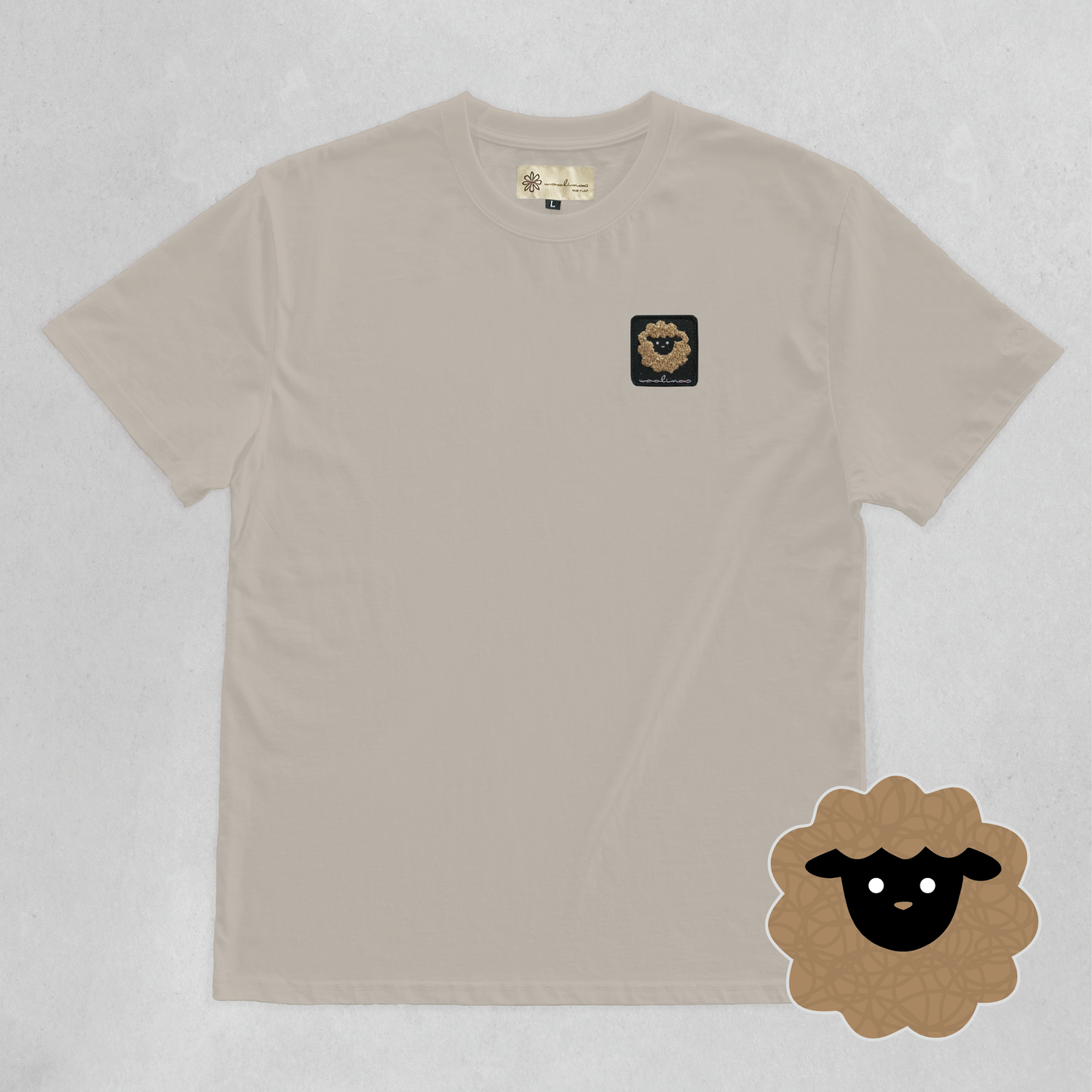 Woo Tee 重磅SIRO純棉Tee（黑色羊）